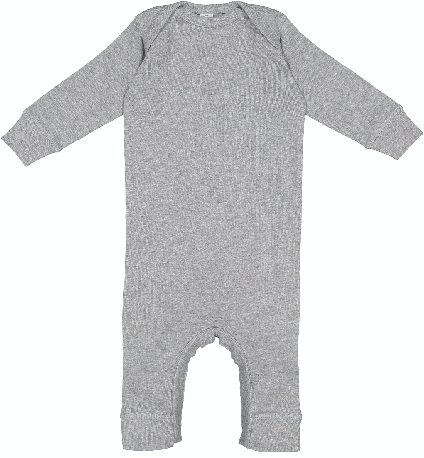 Infant Long-Sleeve Baby Rib Coverall - Heather