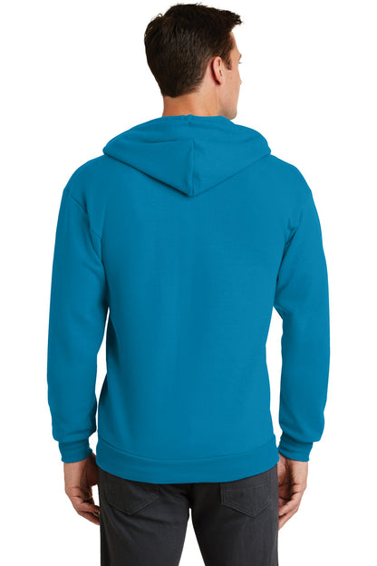Unisex Core Fleece Full-Zip Hoodie - Neon Blue