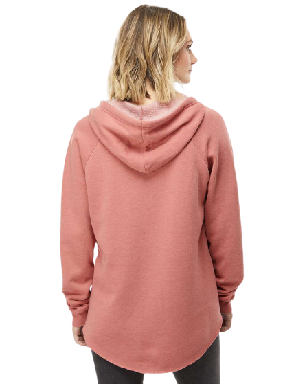 Women’s Lightweight California Wave Wash Hoodie - Dusty Rose