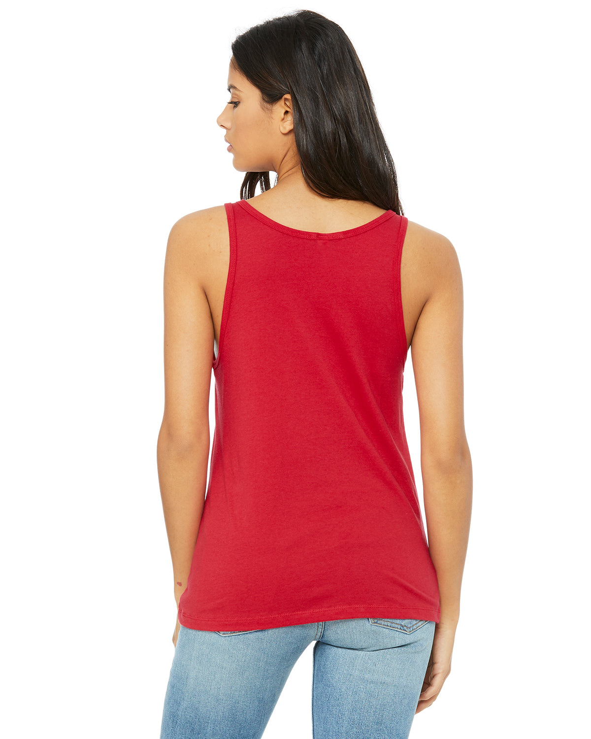 Women's Relaxed Jersey Tank - Red