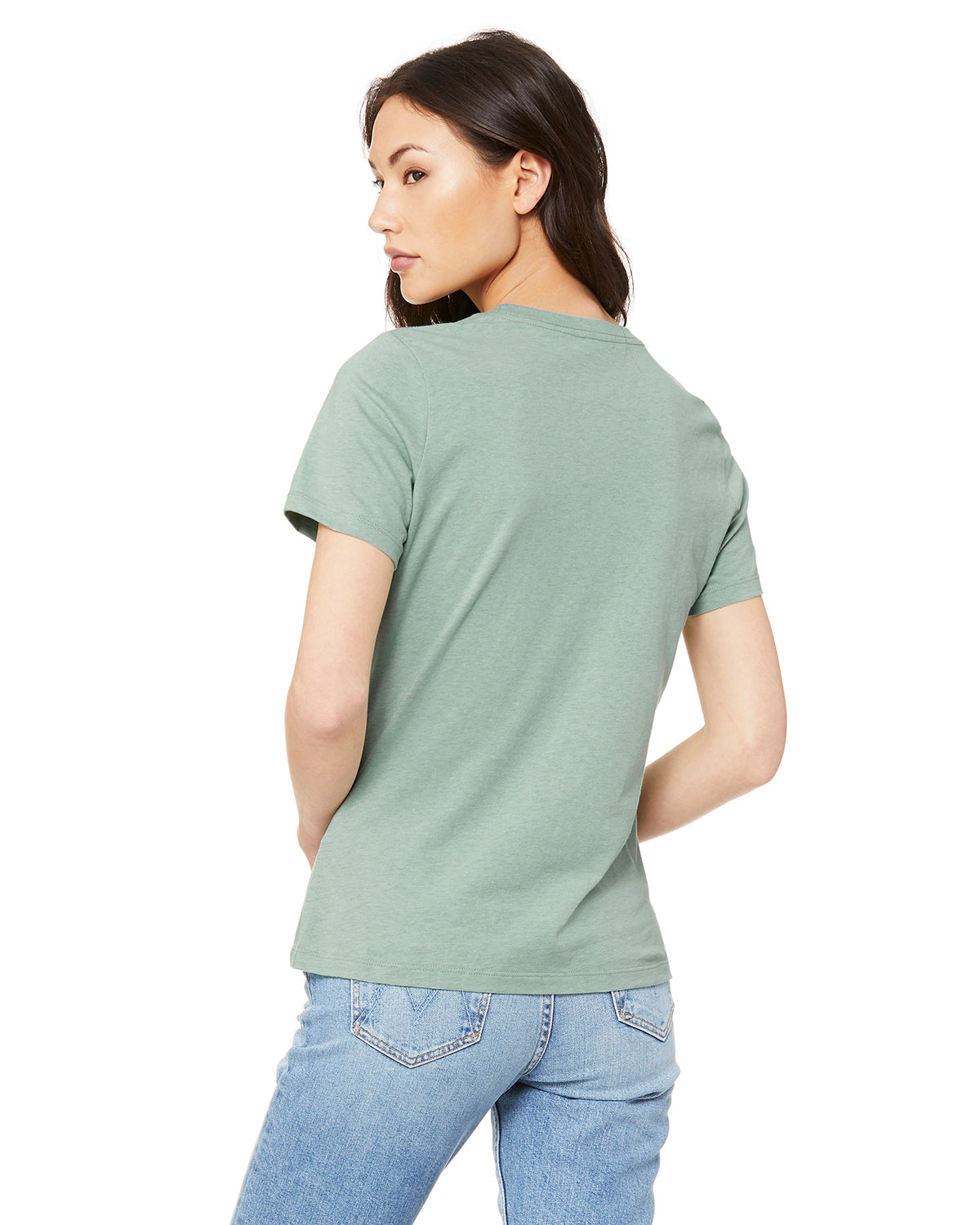 Women's Heathered Relaxed Jersey Short-Sleeve T-Shirt - Heather Prism Dusty Blue