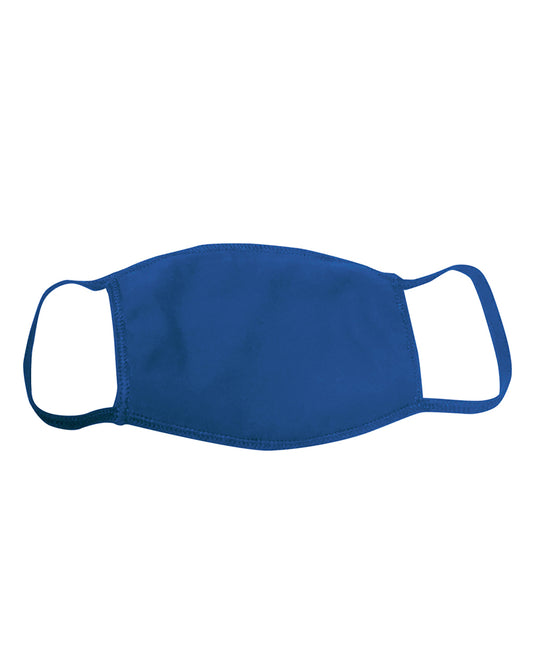 25 Pack - USA-Made 100% Cotton Face Cover - Royal Blue