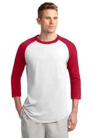 Unisex Colorblock Raglan Jersey - White / Red