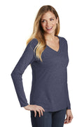 Women's Very Important Tee Long Sleeve V-Neck - Heather Navy