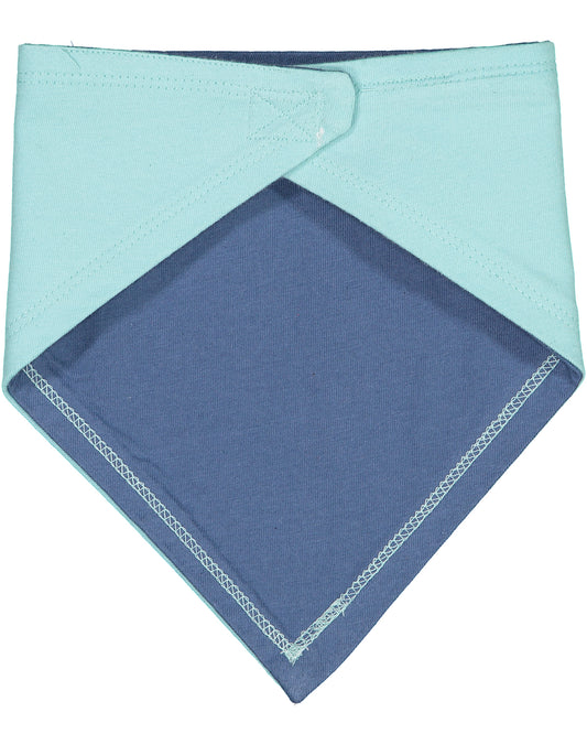 Infant Premium Jersey Bandana Bib - Chill / Indigo
