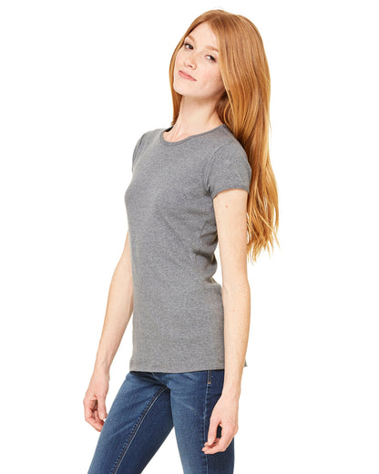 Women's Baby Rib Short-Sleeve T-Shirt - Heather Deep