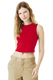 Bella + Canvas 1013BE - Women's Micro Rib Muscle Crop Tank - Solid Red Blend