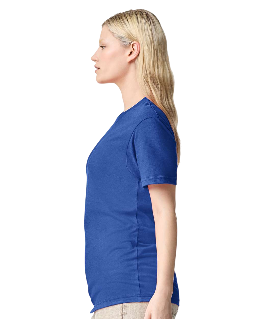 Unisex CVC T-Shirt - Heather Royal Blue