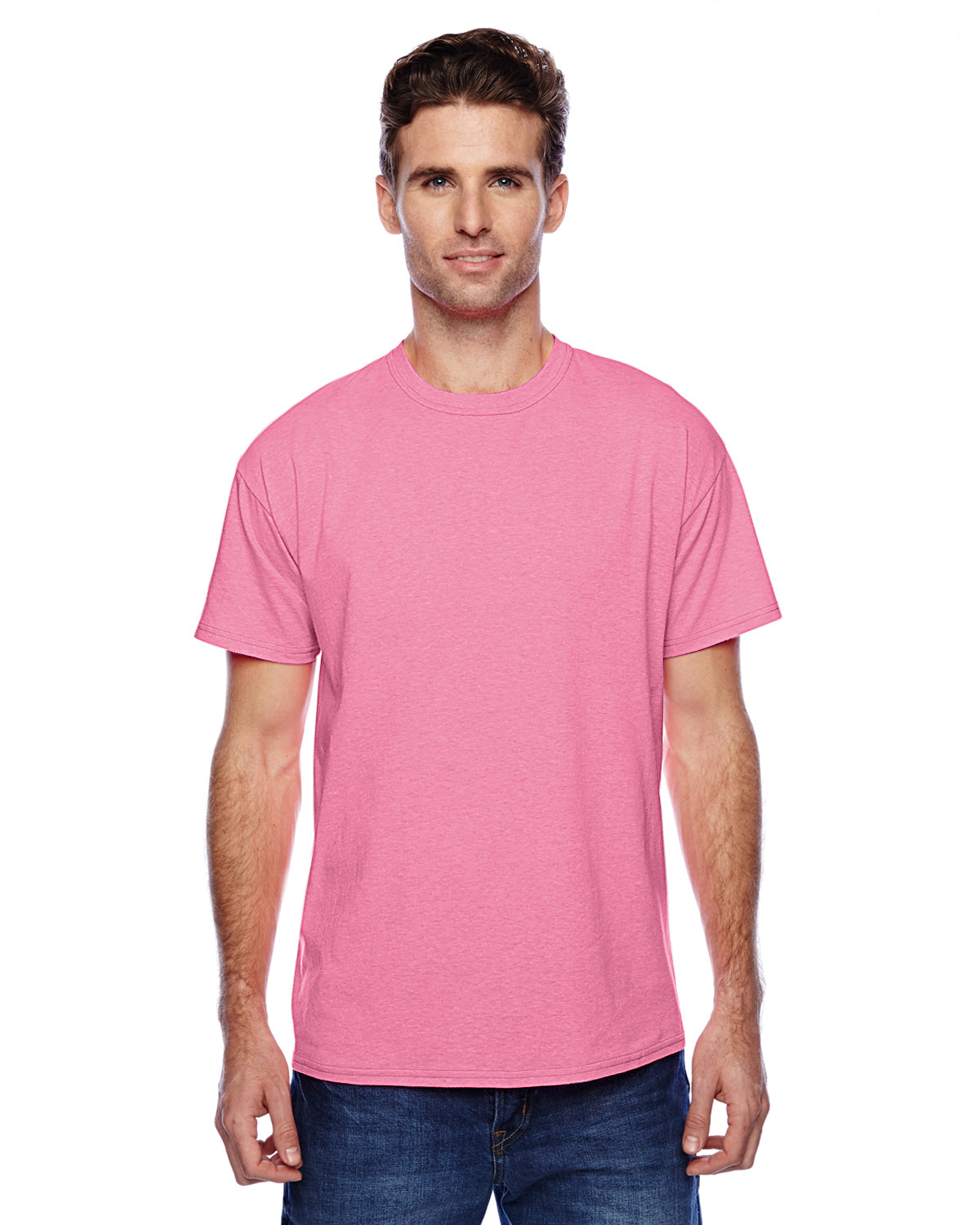 Unisex CVC X-Temp® Performance T-Shirt - Neon Pink Heather