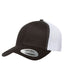 Yupoong 6606 - Unisex Retro Trucker Cap - Black / White