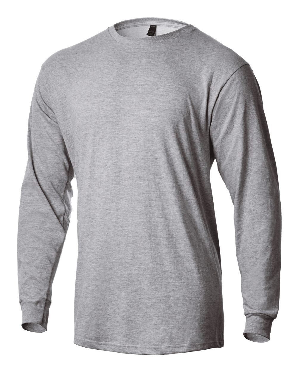 Unisex Heavyweight Long Sleeve Tee - Heather Grey