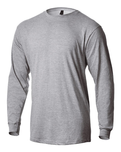 Unisex Heavyweight Long Sleeve Tee - Heather Grey