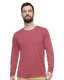 LAT 6918 - Forward Shoulder Long Sleeve Fine Jersey Tee - Rouge/Titanium