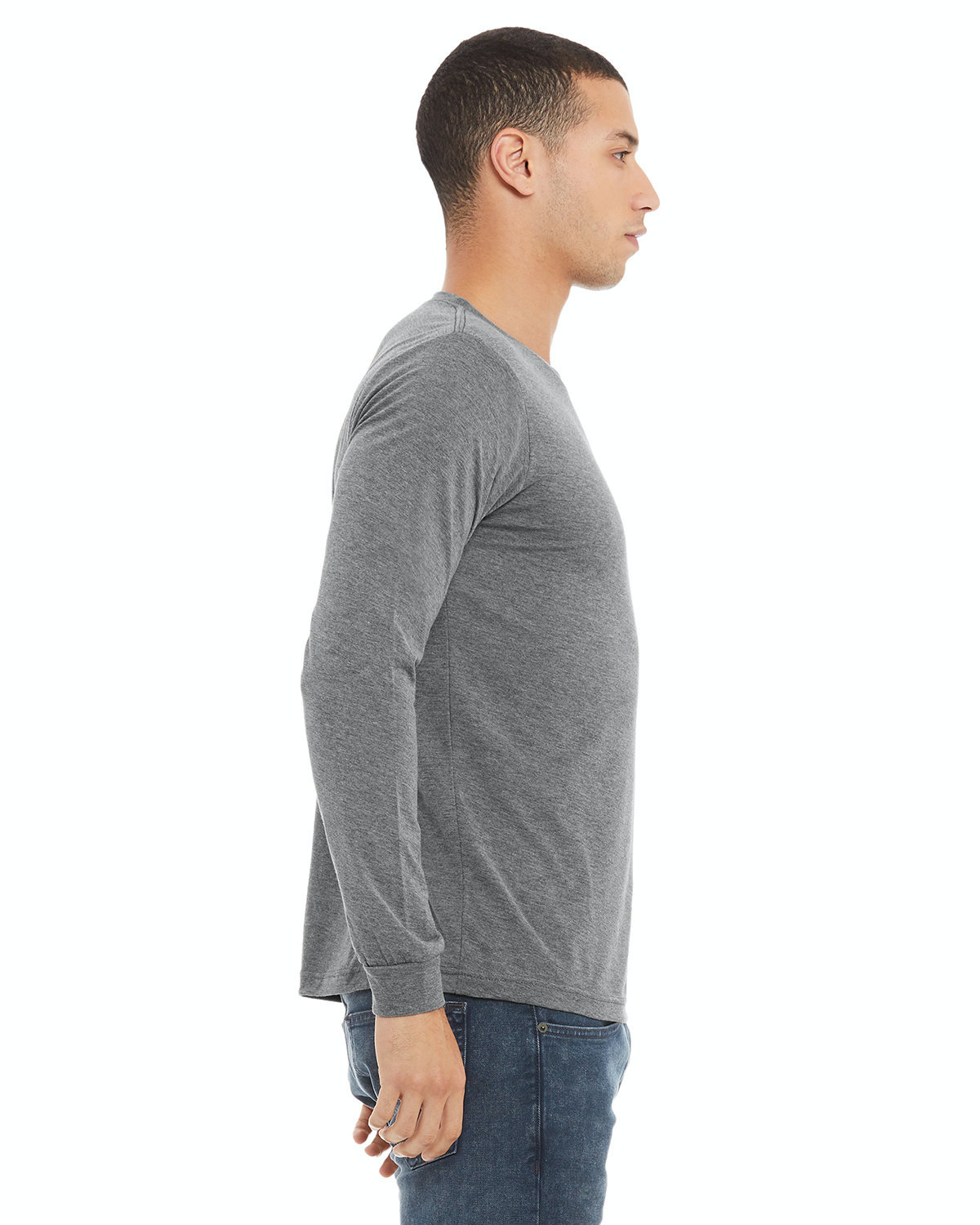 Unisex Jersey Long-Sleeve T-Shirt - Gray Triblend