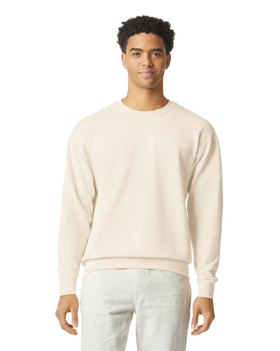Unisex Lighweight Cotton Crewneck Sweatshirt - Ivory