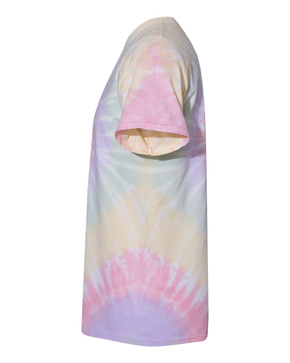 Unisex Multi-Color Spiral Short Sleeve T-Shirt - Hazy Rainbow