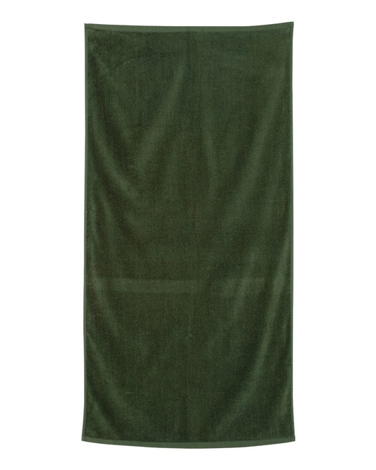 Velour Beach Towel - Forest