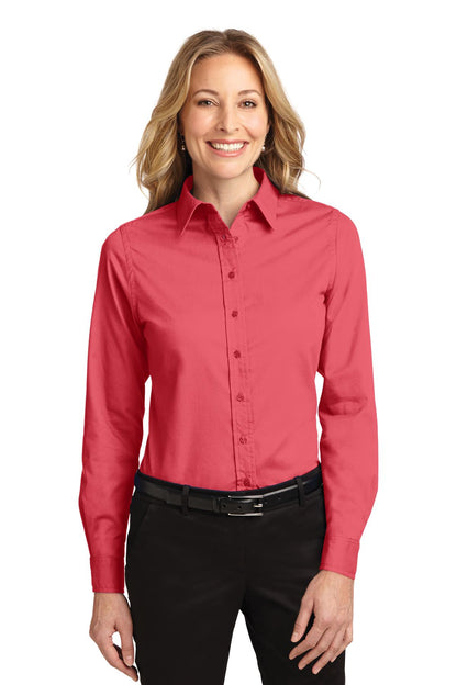 Women's Long Sleeve Easy Care Shirt - Hibiscus