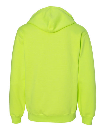 Unisex Midweight Full-Zip Hoodie - Safety Yellow