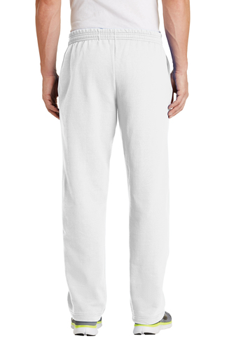 Unisex Core Fleece Sweatpant with Pockets - White