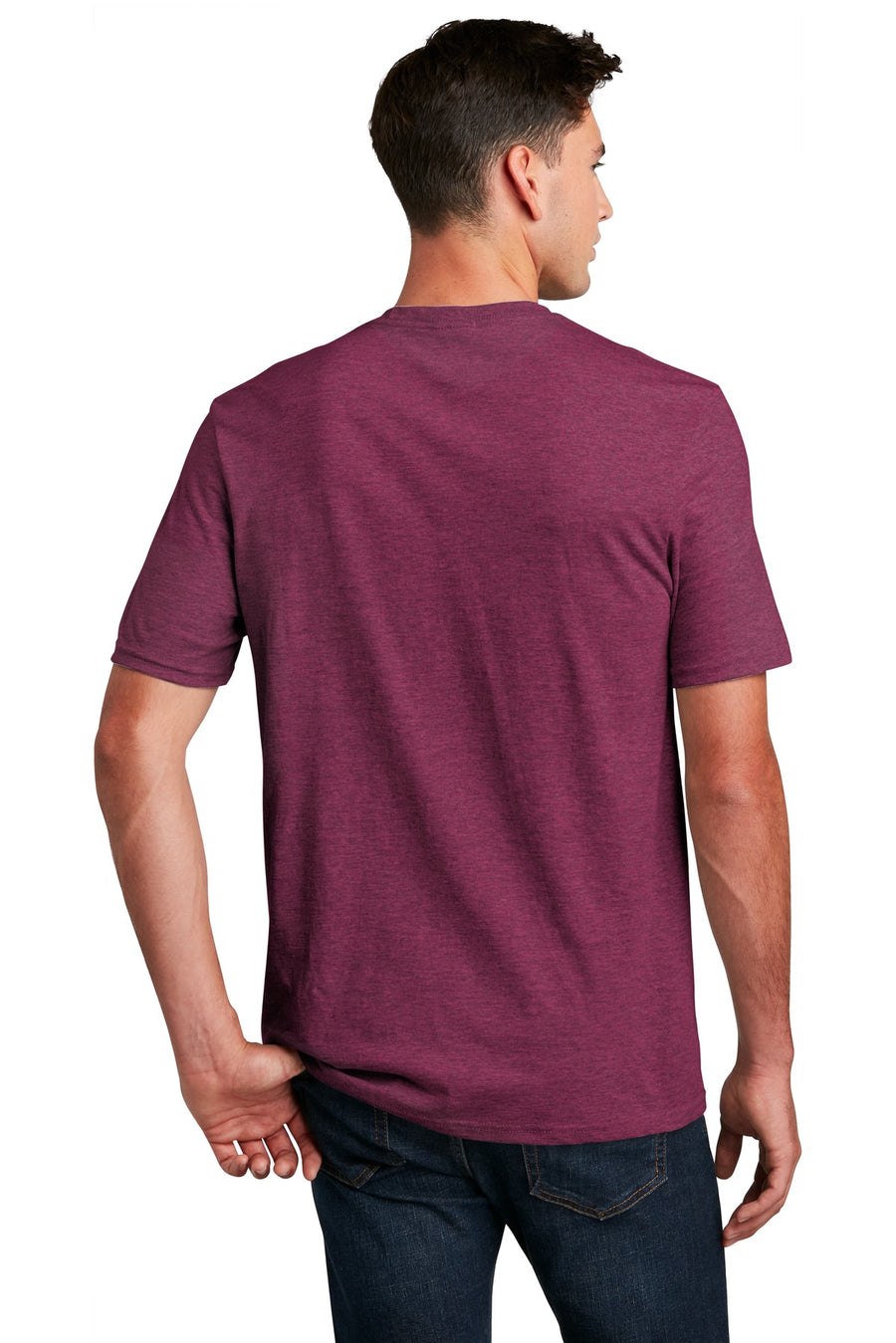Unisex Perfect Blend Tee - Raspberry Fleck