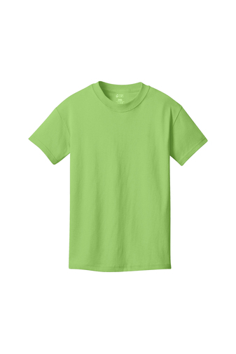 Youth Core Cotton Tee - Lime