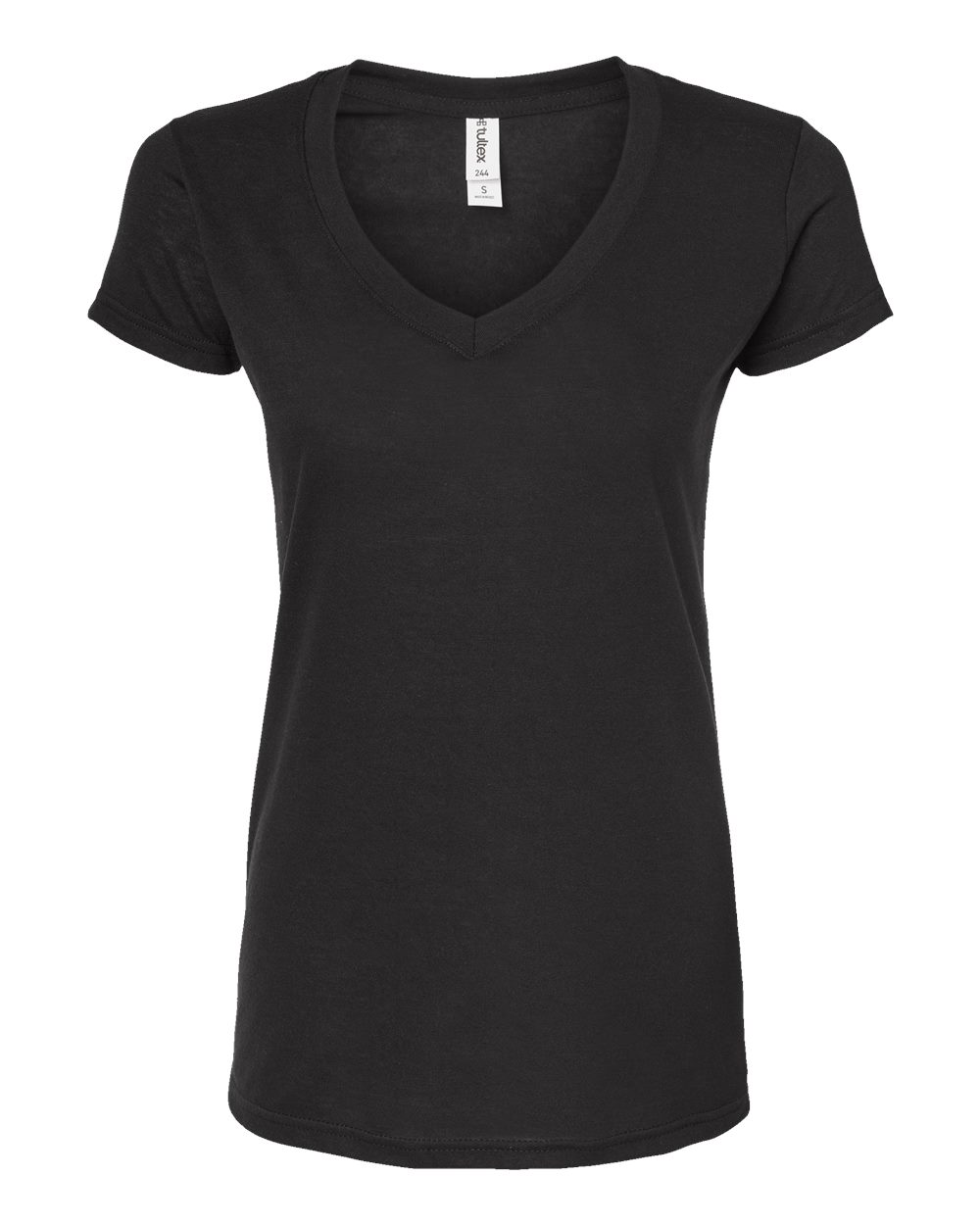 Women's Poly-Rich V-Neck - Black