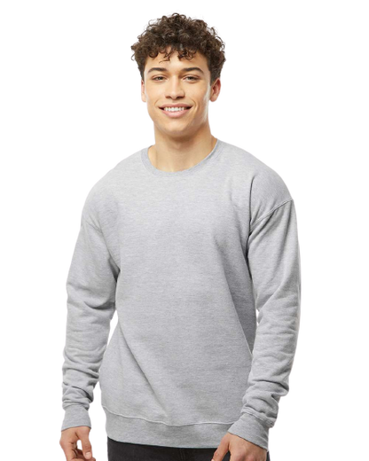 Unisex Fleece Crew - Heather Grey