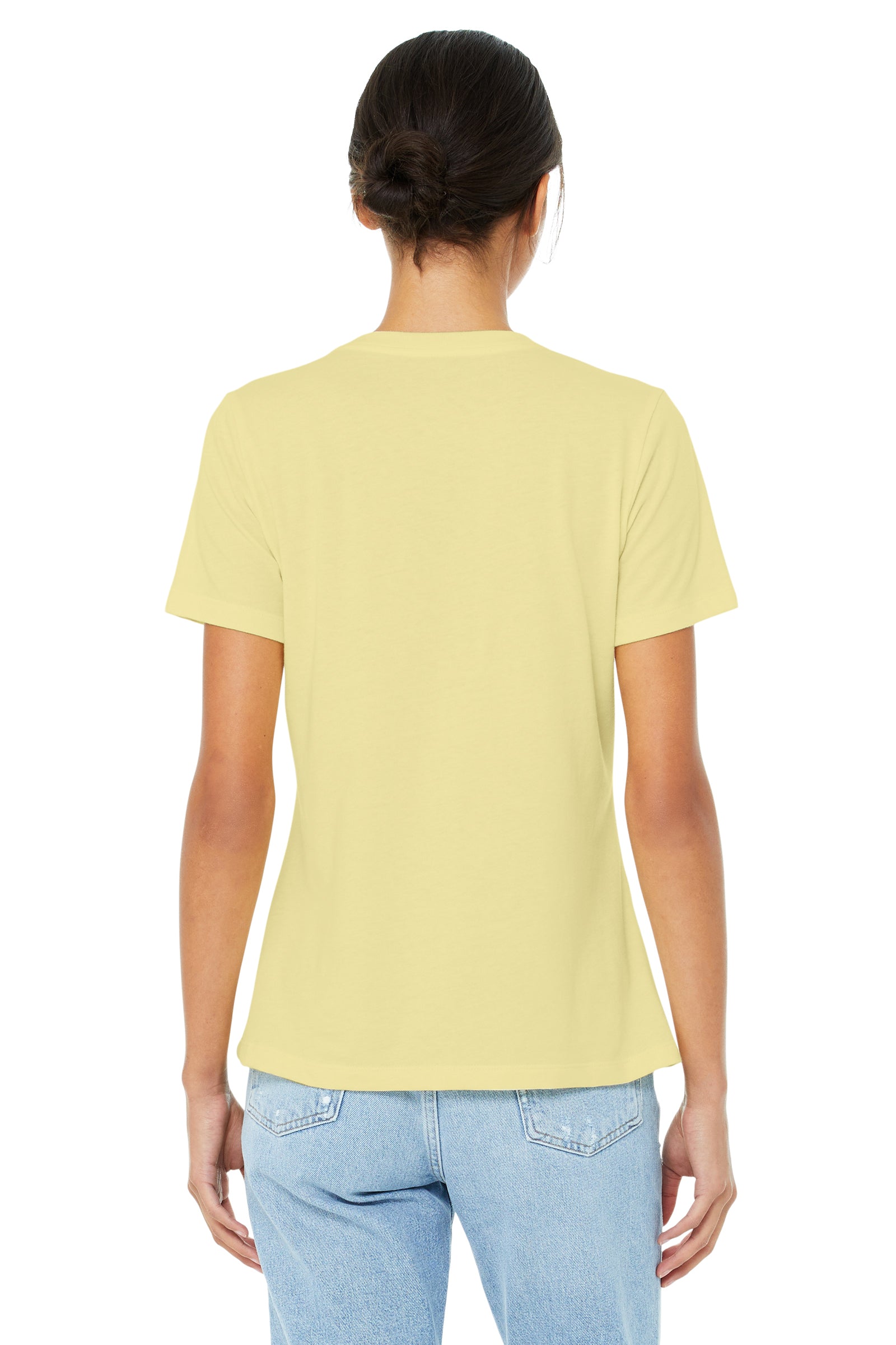Women's Heathered Relaxed Jersey Short-Sleeve T-Shirt - Heather French Vanilla