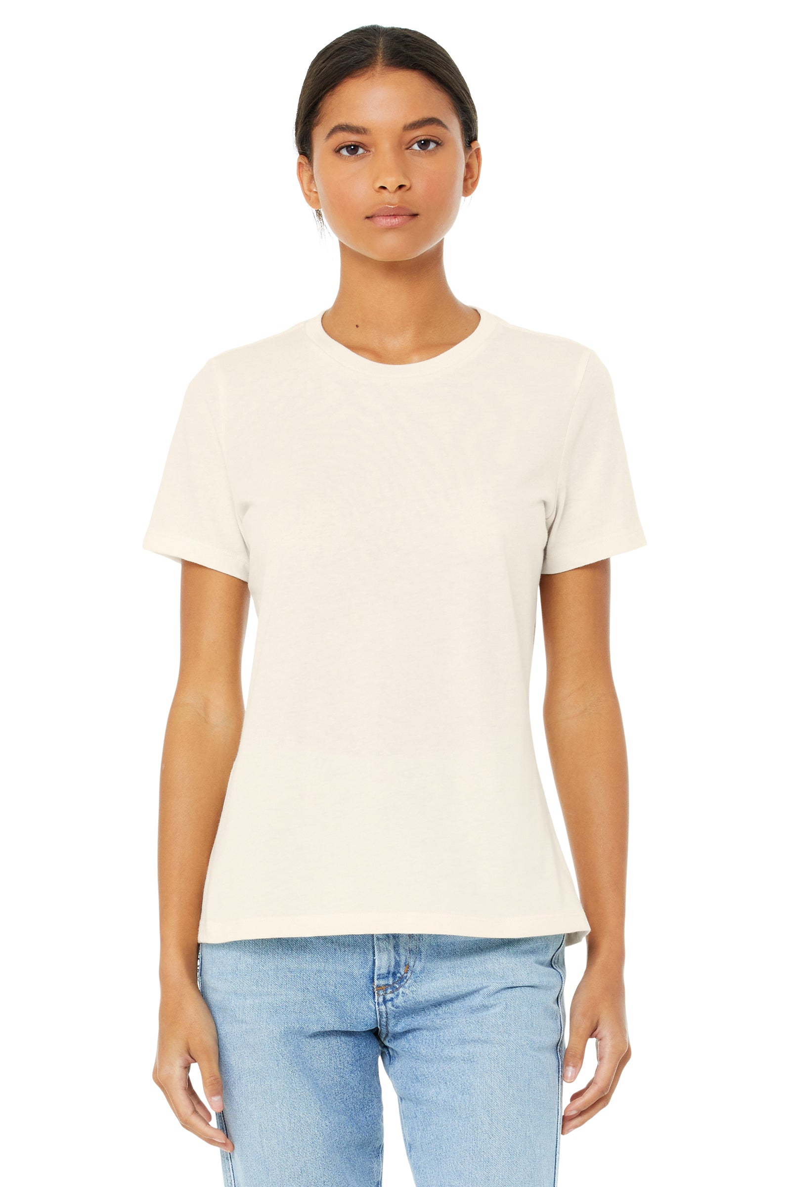 Women's Heathered Relaxed Jersey Short-Sleeve T-Shirt - Heather Natural