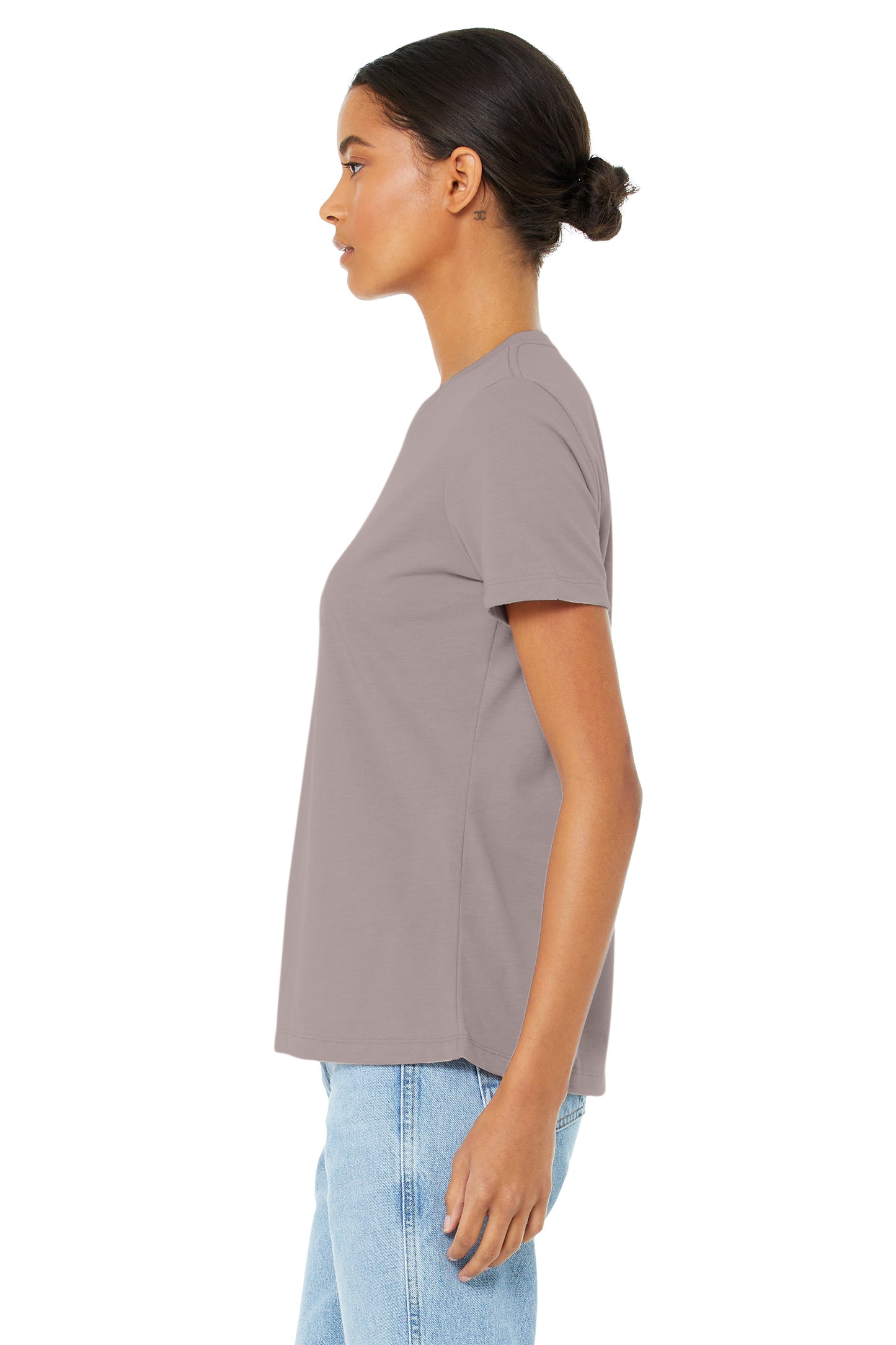 Women's Heathered Relaxed Jersey Short-Sleeve T-Shirt - Heather Pink Gravel