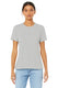 Bella + Canvas 6400CVC - Women's Heathered Relaxed Jersey Short-Sleeve T-Shirt - Heather Silver