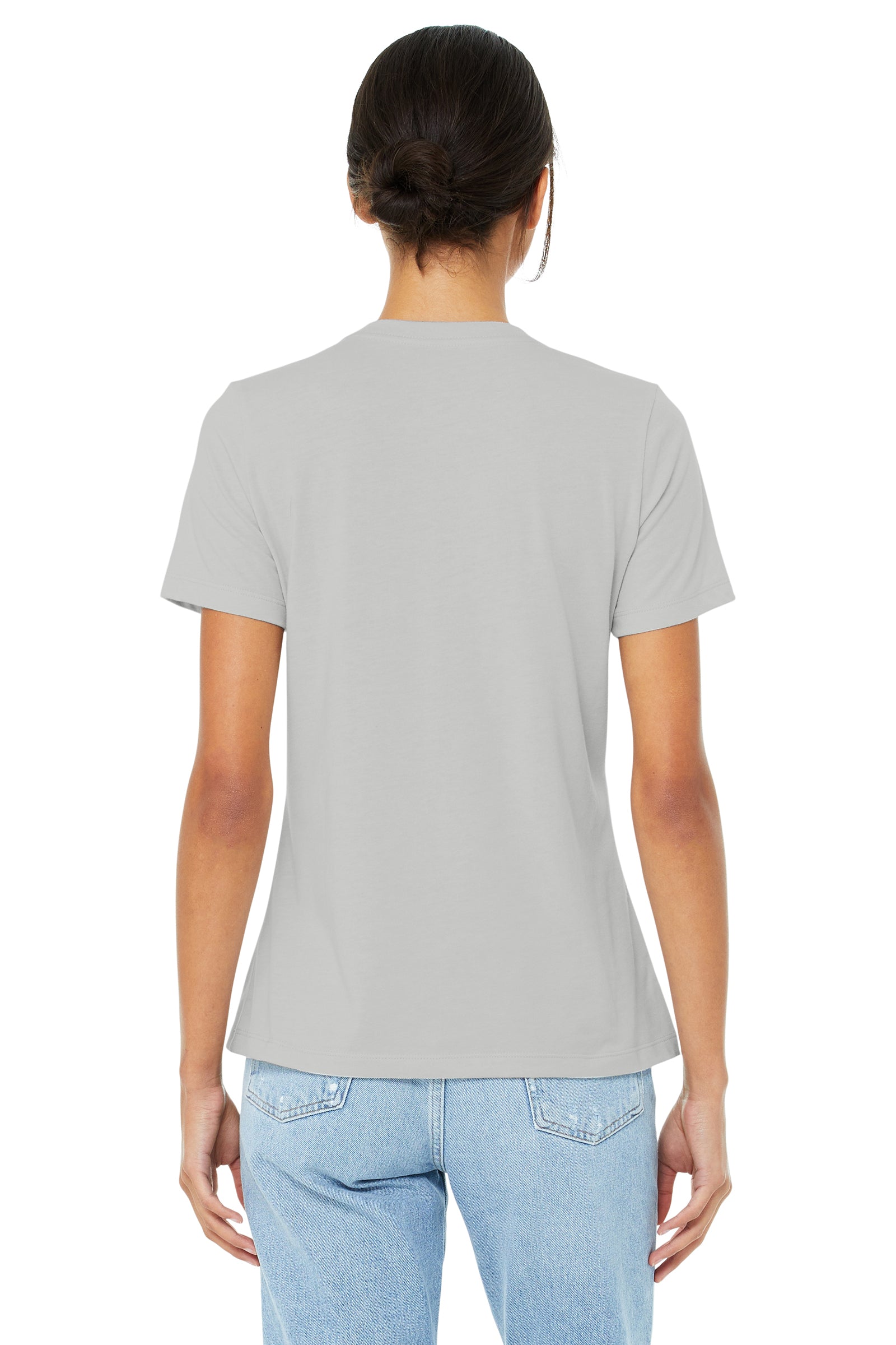 Women's Heathered Relaxed Jersey Short-Sleeve T-Shirt - Heather Silver