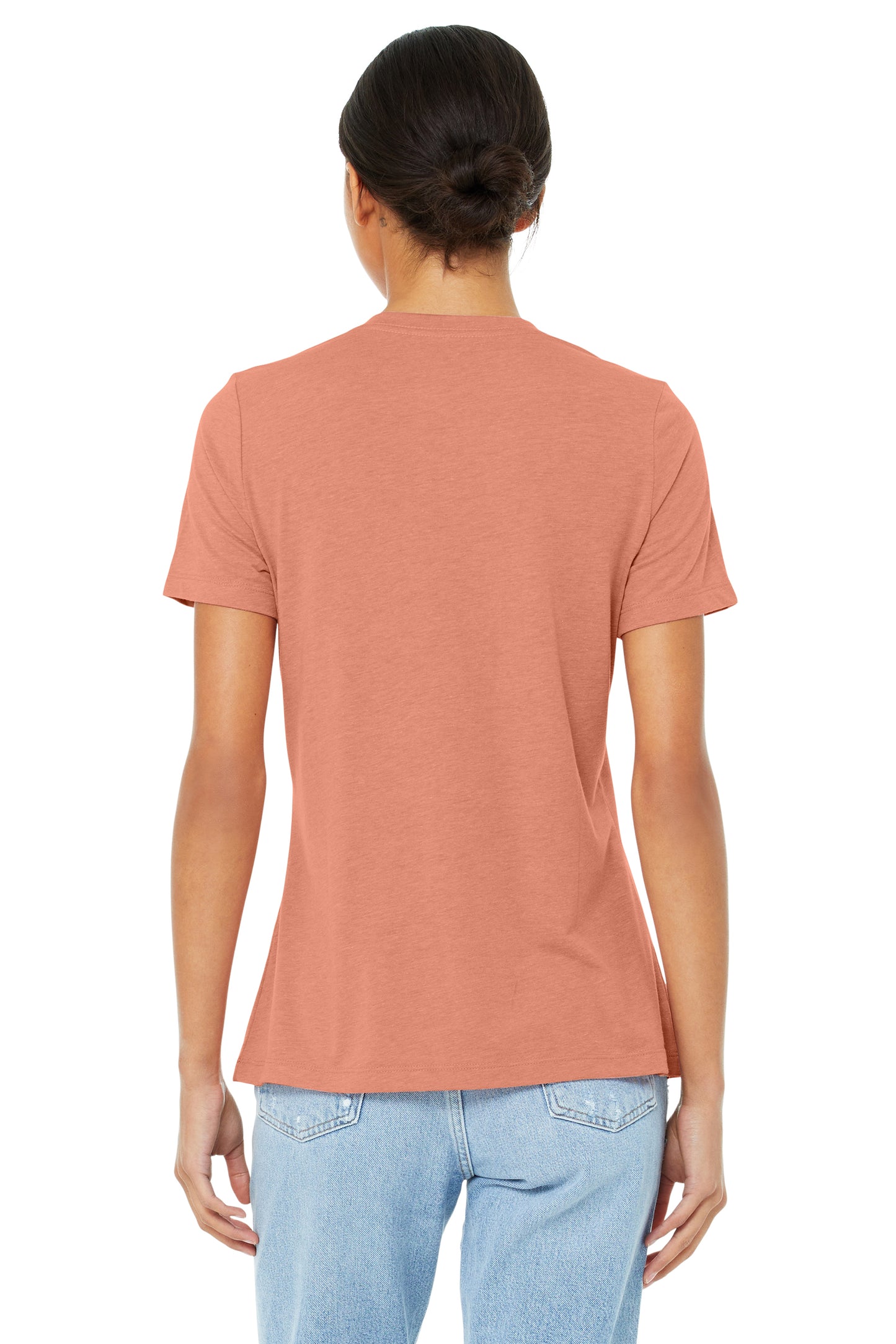 Women's Heathered Relaxed Jersey Short-Sleeve T-Shirt - Heather Sunset