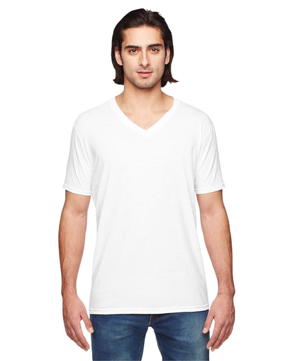 Unisex Triblend V-Neck T-Shirt - White
