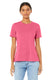 Bella + Canvas 6413 - Women's Triblend Relaxed Jersey Short-Sleeve T-Shirt - Charity Pink Triblend