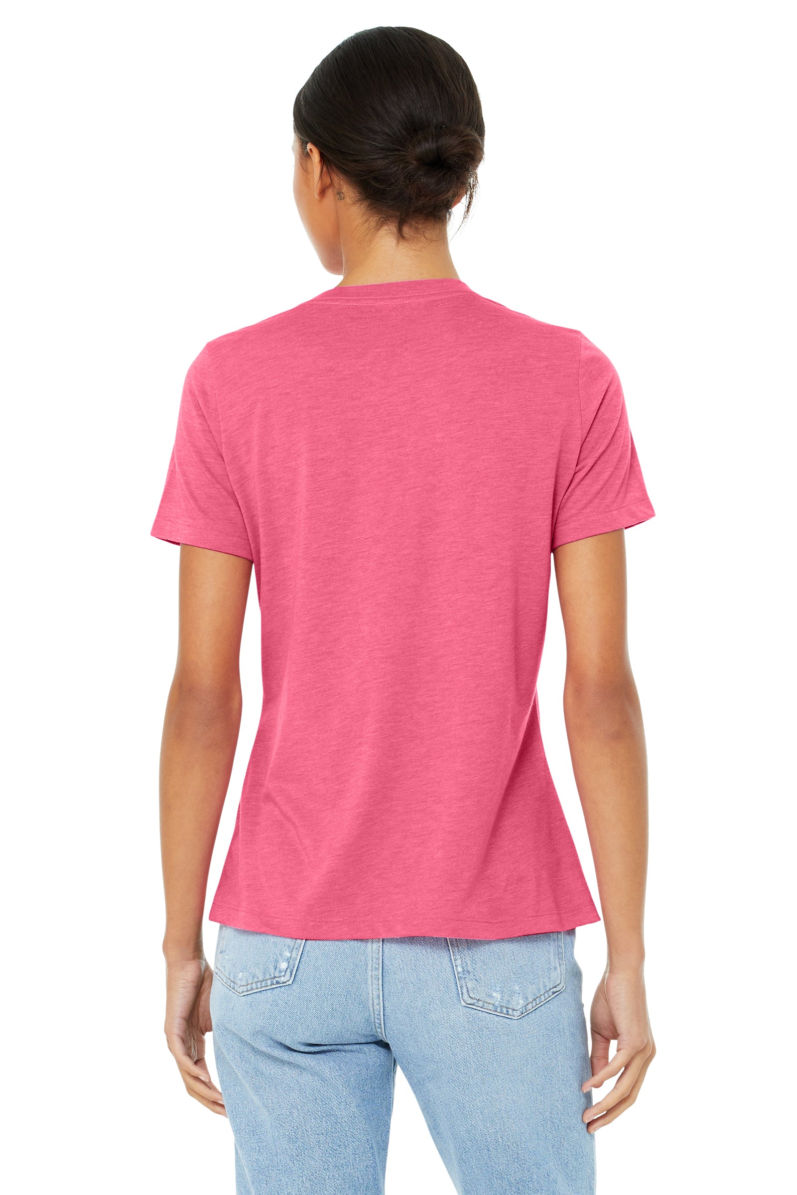 Women's Triblend Relaxed Jersey Short-Sleeve T-Shirt - Charity Pink Triblend