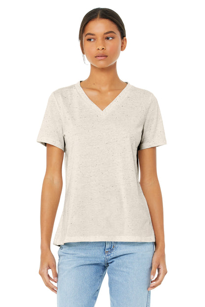 Women's Relaxed Jersey V-Neck T-Shirt - Oatmeal