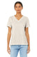 Bella + Canvas 6415 - Women's Relaxed Jersey V-Neck T-Shirt - Oatmeal
