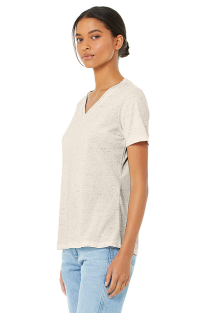 Women's Relaxed Jersey V-Neck T-Shirt - Oatmeal