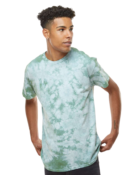 Crystal Tie Dye T-Shirt - Moss