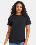 Hanes 5280 Charcoal Heather — on model front