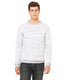 Bella + Canvas 3901 - Unisex Sponge Fleece Raglan Sweatshirt - Light Gray Marble