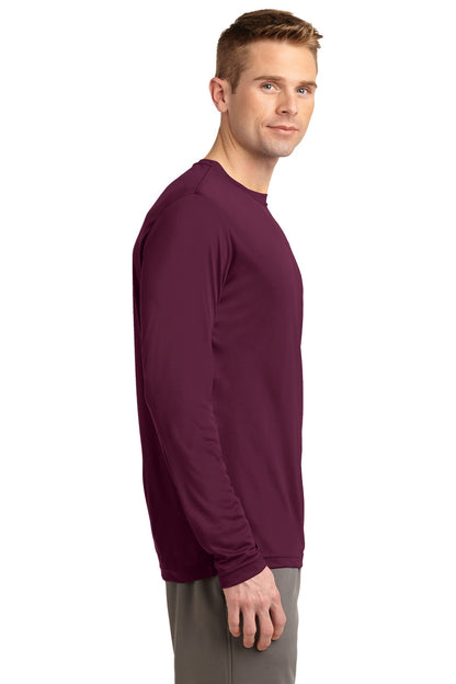 Unisex Long Sleeve PosiCharge Competitor Tee - Maroon