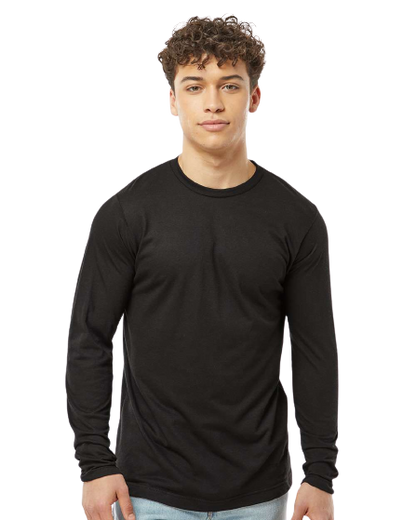 Unisex Poly-Rich Long Sleeve Tee - Black