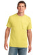 Port & Company PC54P - Unisex Core Cotton Pocket Tee - Yellow