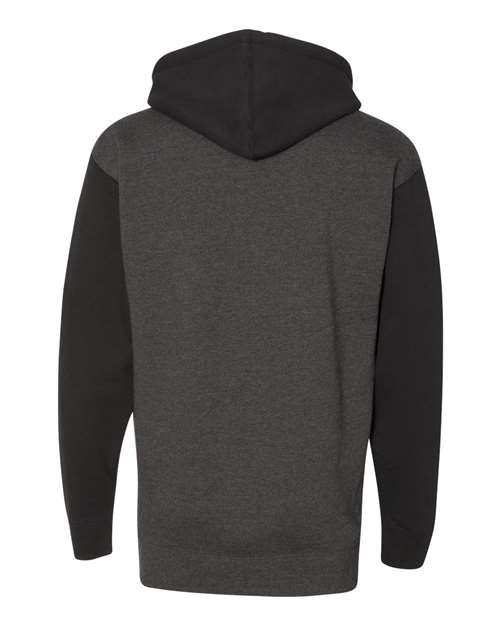 Independent Trading Co. IND4000 Charcoal Heather/ Black — back