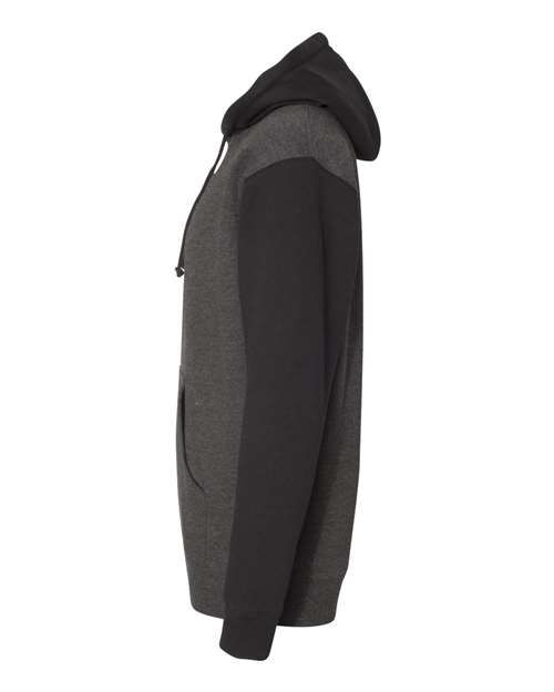 Independent Trading Co. IND4000 Charcoal Heather/ Black — direct side