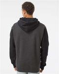 Independent Trading Co. IND4000 Charcoal Heather/ Black — on model back