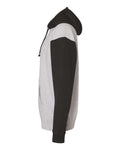 Independent Trading Co. IND4000 Grey Heather/ Black — direct side